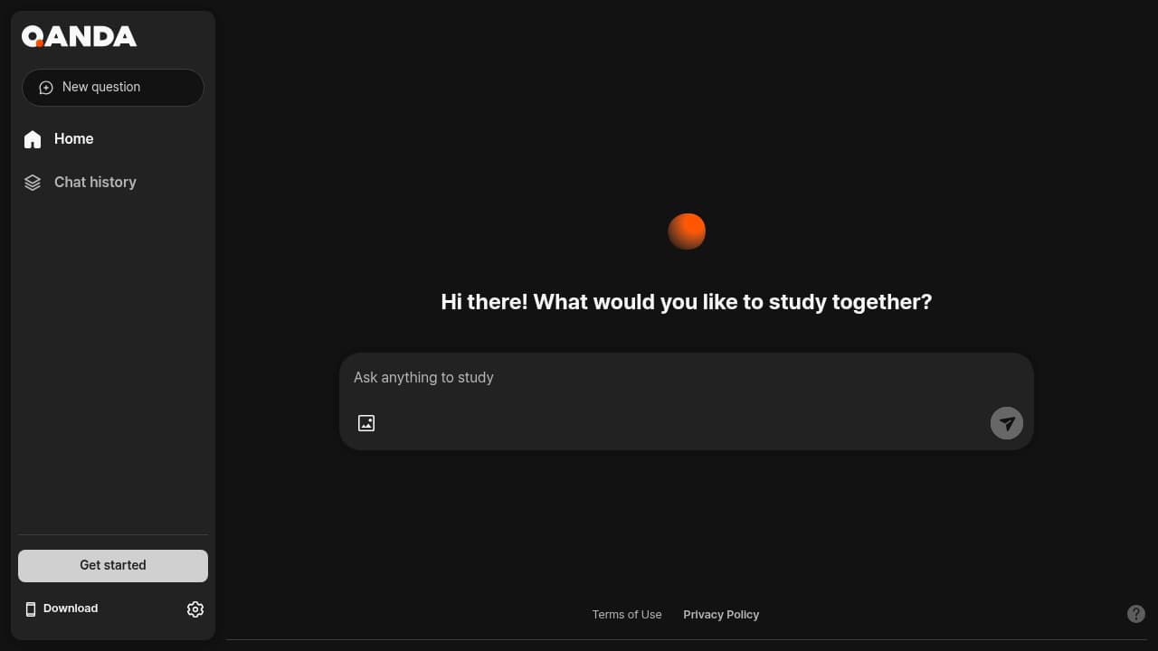 Screenshot of QANDA website